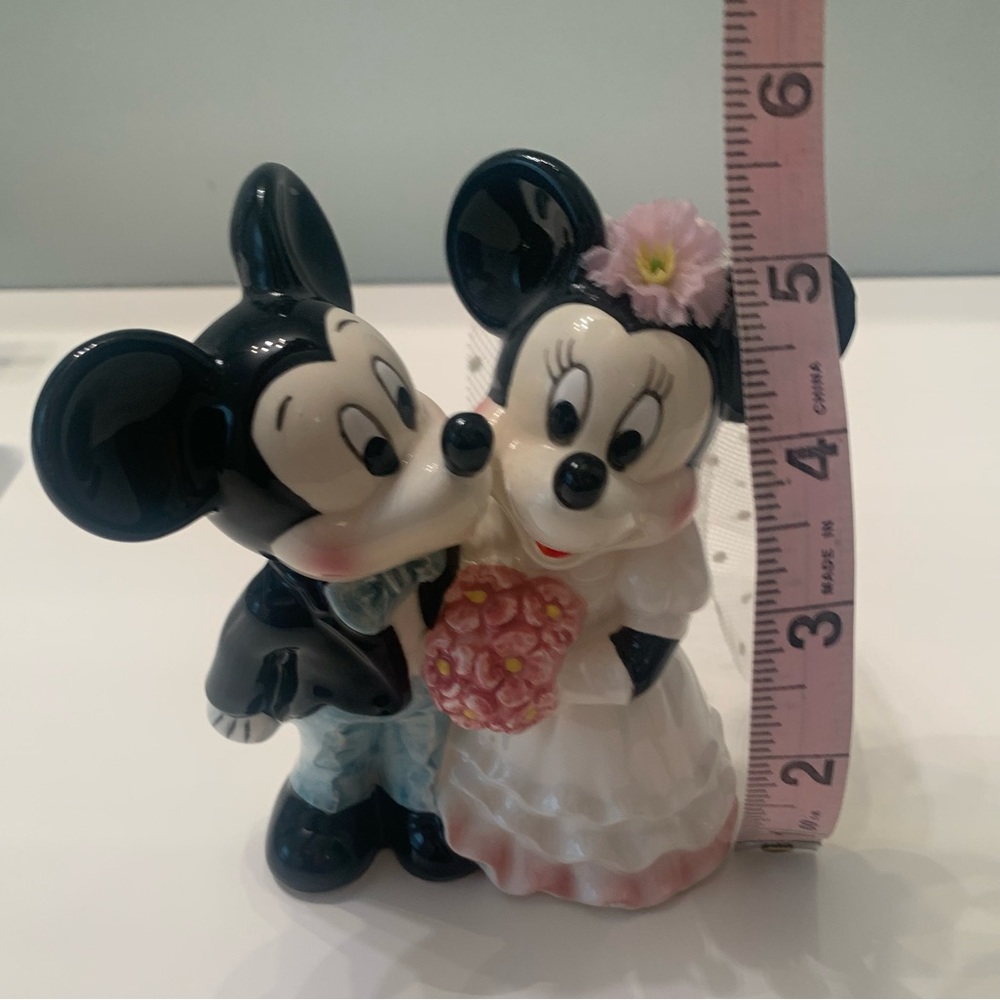 💕Wedding Day Bridal Couple Minnie & Mickey Vintage Piece - Picture 12 of 12